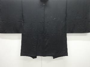 大正ロマン　樹木模様織出し漆一ツ紋絵羽織